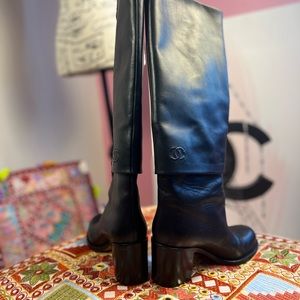 Chanel black boots
